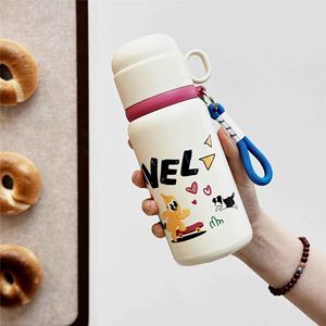 Cartoon Stainless Steel Vacuum <b>Flask</b> Tumbler With Rope For Travel Kids Drinkware 12-24 Hours Thermal Insulation - Product Image 5