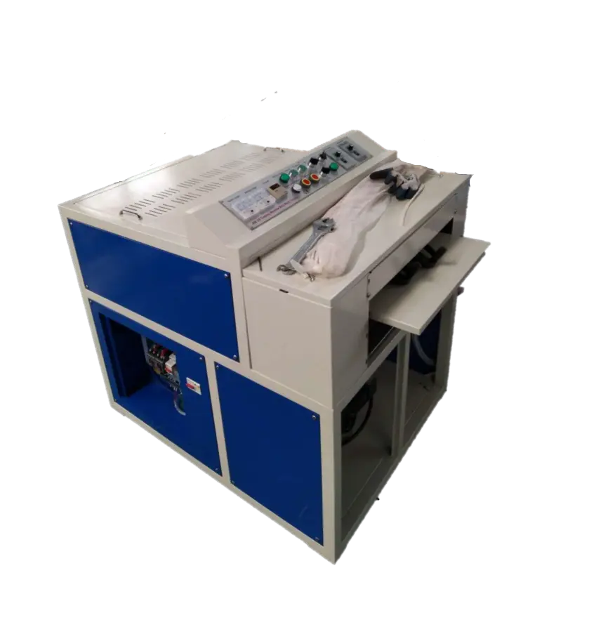Máquina automática de barniz líquido para revestimiento de rodillos Uv, doble 100, 18 pulgadas