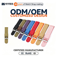 Nouvelle Arrivée Laihe - Bracelet de Montre Connectée de Luxe Sportif Respirant et Ajustable en Nylon Étanche 22mm avec Boucle Ardillon - Vente Chaude