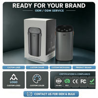 Diffuseur d'huiles essentielles sans eau 2000mAh, diffuseur d'arômes portable pour voiture, maison, bureau avec minuterie, pulvérisation silencieuse