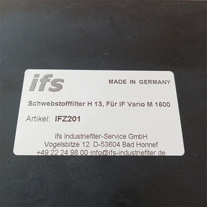 Filtre séparateur de brume d'huile IFS IFZ201, élément filtrant plissé pour pièces de machines-outils, neuf et d'origine - Product Image 4