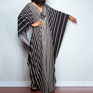 Robe Africaine pour Femme <span class=keywords><strong>D</strong></span>écontractée Maxi Caftan Imprimé Tenue de Plage Robe de <span class=keywords><strong>Soleil</strong></span> de Vacances Cache-Maillot Blouse pour Femme - Product Image 5