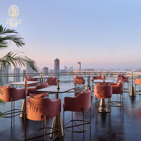 Luce di lusso Morden caffetteria Patio bar Hotel ristorante Set di mobili per Hotel