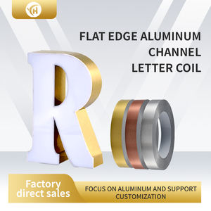 แถบตัวอักษรอะลูมิเนียมอัลลอยด์แบบขอบเดียว สีเงิน/ทอง/โรสโกลด์ ป้องกันน้ำ รุ่น 1000 ผิวขัดเงา - Product Image 2