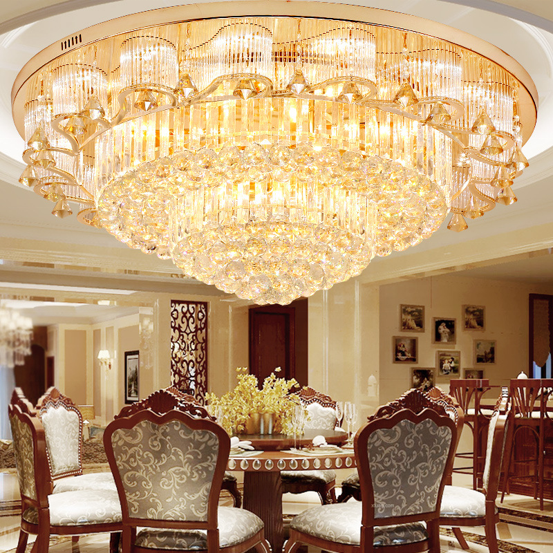 JYLIGHTING Wholesale nordic high ceiling lamp modern luxury lights hotel chandeliers ceiling crystal set