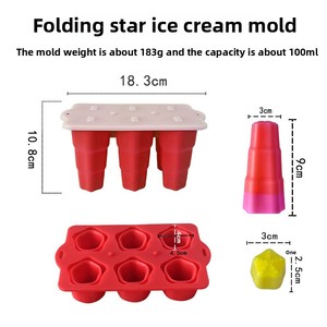 Molde <span class=keywords><strong>de</strong></span> <span class=keywords><strong>silicona</strong></span> <span class=keywords><strong>plegable</strong></span> en forma <span class=keywords><strong>de</strong></span> estrella, paletas <span class=keywords><strong>de</strong></span> helado DIY <span class=keywords><strong>de</strong></span> grado alimenticio, barras <span class=keywords><strong>de</strong></span> hielo, pastel y cubos para whisky casero, uso <span class=keywords><strong>de</strong></span> cerveza - Product Image 6