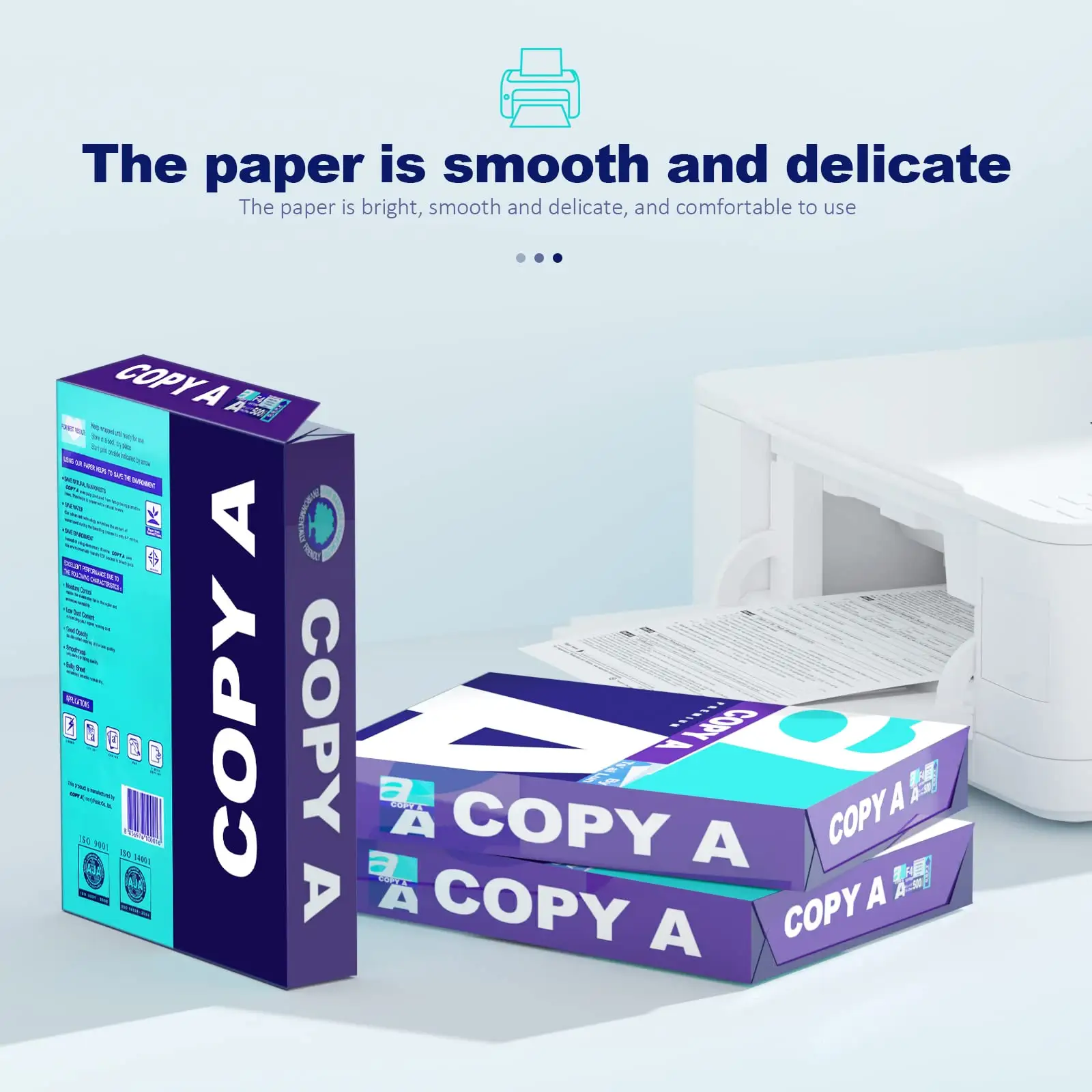 A4 Paper Premium Quality Color Oem Brand 70gsm 75gsm 80gsm A4 Hard Copy Bond Paper Draft Double White Printer Office Copy Paper