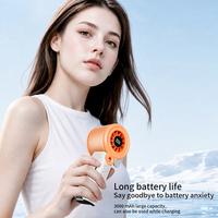 Nouveau ventilateur brumisateur portable, batterie rechargeable 3000 mAh, ventilateurs puissants sans balais, 100 vitesses, grande capacité d'eau