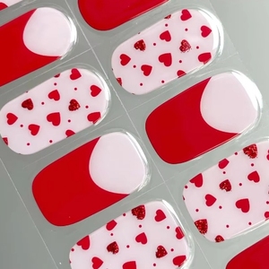 Tiras de <span class=keywords><strong>Uñas</strong></span> de Gel Semicuradas 3D para el Día de San Valentín, 20 Piezas, Fáciles de Usar, Calidad de Salón, Requiere Luz UV, Adhesivos para <span class=keywords><strong>Uñas</strong></span> de Gel, Rojo <span class=keywords><strong>Amor</strong></span> - Product Image 6