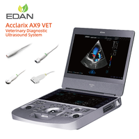 Sistem Diagnostik Ultrasound Edan Acclarix AX9 VET Mesin USG 4D Color Doppler Dengan Troli