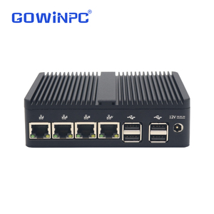 Mini PC industriel sans ventilateur avec processeur Intel Celeron J1900 Quad Core, 4 Go de DDR3, 64 Go de SSD et 4 ports LAN Gigabit pour routeur VPN - Product Image 2