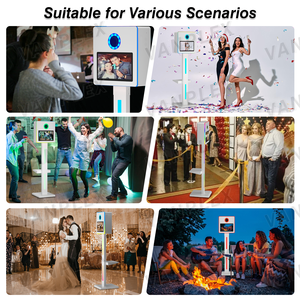 Cabina <span class=keywords><strong>de</strong></span> Fotos Selfie DSLR <span class=keywords><strong>de</strong></span> 15.6 Pulgadas | Pantalla Táctil Interactiva + <span class=keywords><strong>Cuerpo</strong></span> Metálico <span class=keywords><strong>de</strong></span> Avión | Logotipo Gratuito + Envío Global Seguro - Product Image 5