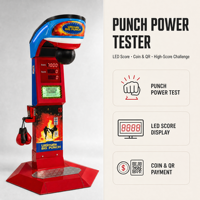 BH Coin Operated Crane Machine English Street Amusement Park Arcade Boxing Game with Flashing Light