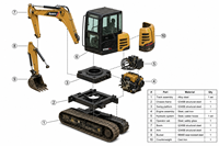 Persediaan Besar Berbagai Model Harga Terjangkau Excavator SANY SY55C Bekas untuk Proyek Lanskapasi dan Pemindahan Tanah