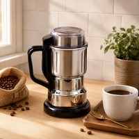 Moulin à café électrique, capacité 250g, lames en acier inoxydable, 250W, broyage rapide, pour la maison et les cafés, moulin à épices, herbes et graines