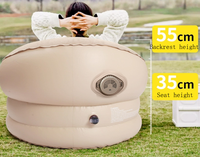 Canapé nid d'oeufs avec pompe intégrée canapé de camping auto-gonflant canapé portable en forme d'oeuf extérieur pour la randonnée