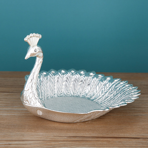 Swan Fruit Platter Home Metal <strong>Retro</strong> <strong>Decorative</strong> Plate Creative Snack Plate Candy Display Ornament - Product Image 3