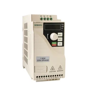 Déphaseur numérique monophasé à triphasé cc à ca 1,5 kw 2,2 kw 22kw 37kw mini onduleur à fréquence variable le moins cher