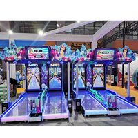 Simulateur d'arcade de bowling forestier à billes, jeu de bowling intérieur à monnayeur pour 2 joueurs, version anglaise pour enfants, à vendre