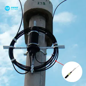 Fibra البصري سعر 48 72 96 144 hilos الجوي الذاتي دعم HDPE كيفلر 200 300 400 500m تمتد الألياف كابل بصري adss