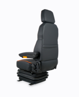 Siège de capitaine en acier et PVC pour bateaux Chaise marine sans socle de suspension certifié par CCS