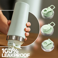 Gobelet shaker en métal réutilisable avec logo personnalisé imprimé, pour compléments nutritionnels, sport, gym, bouteille shaker en acier inoxydable pour protéines