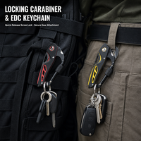 Couteau utilitaire pliable multifonctionnel en acier inoxydable G10 avec poignée, lame droite, mousqueton OEM, pour camping en plein air