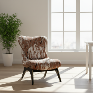 เก้าอี้พักผ่อนดีไซน์หรูหราทันสมัย หุ้มเบาะแบบ Wingback ลายโดดเด่น <span class=keywords><strong>ขา</strong></span>โลหะ - Product Image 6