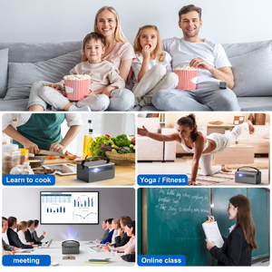 Original Mini Projector Manufacturer Smart Android WIFI Home Theater Proiettore Battery Portable Wholesale <strong>Projektor</strong> Supplier - Product Image 3