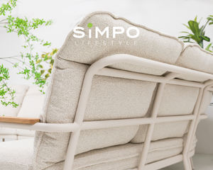 ชุดโซฟาเข้ามุมขนาดใหญ่ SIMPOLIFESTYLE เฟอร์นิเจอร์กลางแจ้งระดับพรีเมียม รุ่น <span class=keywords><strong>COCO</strong></span> Lounger สำหรับสวน ระเบียงโรงแรม รีสอร์ท ทำจากอะลูมิเนียม ไม้สัก และผ้า - Product Image 5