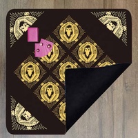 Nappe de Tarot personnalisée faite à la main moderne rayé et floral nappe de cartes d'art pliable tapis pour la maison et le mariage nappe de cartes de Tarot