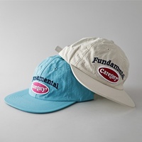 Casquette de baseball personnalisée vintage brodée à visière plate, légère et souple, style décontracté unisexe, 6 panneaux, avec fermeture snapback