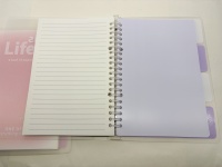 Petit cahier à spirale A5 dégradé de 60 pages avec papier peinture au crayon Logo imprimé personnalisé pour cadeau