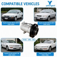 YLS Auto-Klimakompressor für Toyota Corolla SECCA AE101 AE111 AE102 1.6L TV12C 4PK 150mm 883201A440 883201A240 4425002572