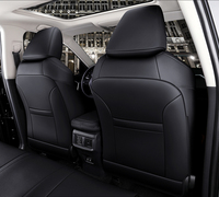 Housses de Siège de Voiture Sur Mesure en Similicuir pour Toyota RAV4 Corolla C-HR Camry Hilux Prius 4Runner Tacoma Tundra – Coussin 5 Places