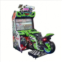 Machine de jeu de voiture de course d'arcade de simulateur à pièces de bébé ours