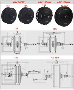 Kit de Conversión de Bicicleta Eléctrica con Motor sin Escobillas de Gran Potencia 500w-1500w, Otras Piezas, Potente Motor BLDC - Product Image 2