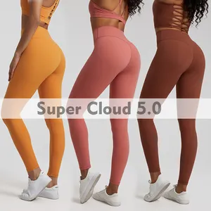 SHINBENE Super Cloud-5.0 25 "Hochhaus 4-Wege-Stretch V-Form Rücken Fitness studio Yoga Hose Fitness Strumpfhose Sport Leggings für Frauen