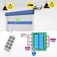 Module de relais 8 canaux DC 12V, télécommande sans fil 433 MHz RF, émetteur et récepteur