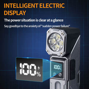 Linterna Multifuncional T130, Luz LED Recargable de 1800 mAh para Bicicleta con Pantalla Digital, Resistente al Agua IPX4 - Product Image 2