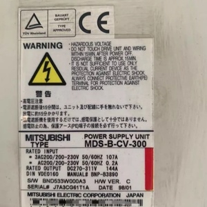 MDS-B-CV-300 ชุดควบคุมไดรฟ์ซีรีส์ MDS สำหรับเครื่องจักรและระบบอัตโนมัติอุตสาหกรรม ผลิตในญี่ปุ่น มีสินค้าในสต็อก - Product Image 3