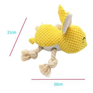 Giocattoli per Cani a Forma di Ape Carina con Logo Personalizzato del Produttore, Peluche Squeaky con Corda Resistente per Alleviare l'Ansia e Interazione - Product Image 6