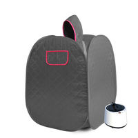 Tente de sauna portable pour spa à domicile, en polyester, pliable, avec ioniseur d'oxygène, utilisable comme sauna vapeur humide