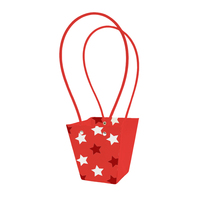 Sac cadeau pour la livraison de fleurs IINUNIONStar avec poignées, porte-bouquet en papier pour fleuriste, sacs d'emballage décoratifs
