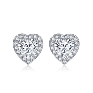 Pendientes de Acero Inoxidable con Forma de Mariposa, Plateados, con Zirconia, para Regalo de Aniversario de Bodas - Product Image 1