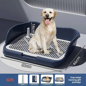 ที่ใส่แผ่น<span class=keywords><strong>ฉี่</strong></span>สุนัขใช้ในร่มถาดรองปัสสาวะสุนัขขนาดใหญ่ถอดออกได้ตะแกรงตาข่ายพลาสติกกล่องทรายแมว - Product Image 4