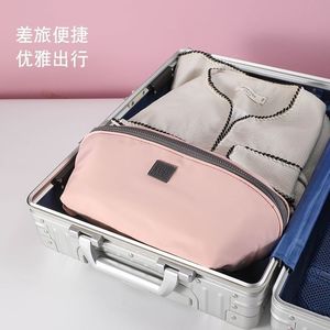 Travel Underwear Storage Bag Large Capacity Pink Rectangle Organize <b>Bras</b> Panties 180 Degree <b>Open</b> Design - Product Image 3