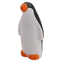 En stock – Balle anti-stress pingouin en mousse PU de 10 cm, jouet de décompression mignon à presser avec emballage personnalisé