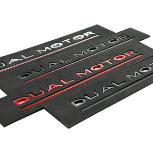 Accesorios para Model 3 Y S X, Adhesivo de Doble Motor, Logotipo 3D en ABS Cromado Negro, Emblema de Letras <span class=keywords><strong>DUAL</strong></span> MOTOR, Calcomanía para Maletero de Coche - Product Image 6