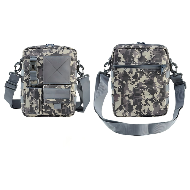 4L Tactical Sling Bag - Waterproof Oxford with Secure Phone Holder & Tablet Pocket Compact Shoulder Pack for CyclingTravel